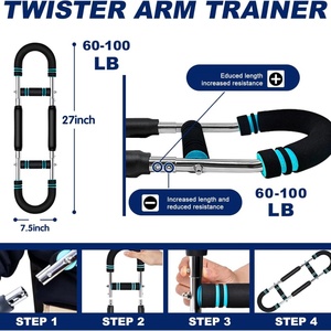 Equipo de Entrenamiento de Fuerza y Músculo Ajustable, Ejercitador de Pecho Portátil, Agarraderas para Gimnasio en Casa, <span class=keywords><strong>Entrenador</strong></span> de Brazos Twister - Product Image 2