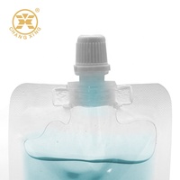 Pochettes d'emballage en gel liquide avec bec verseur, pochette transparente debout, bec verseur pour eau, pochette à bec verseur liquide 1 kg