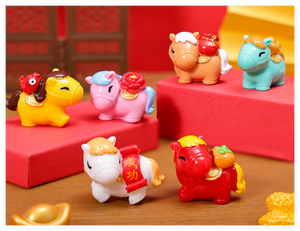 Lote <span class=keywords><strong>de</strong></span> Miniaturas <span class=keywords><strong>de</strong></span> Caballos Chinos 3D para el Año Nuevo Lunar 2026, Regalos <span class=keywords><strong>de</strong></span> Buena Suerte, Cesta <span class=keywords><strong>de</strong></span> <span class=keywords><strong>Navidad</strong></span> para Regalos - Product Image 4