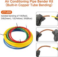 Kit d'extension de tuyau en cuivre pour climatisation 4M, 1/4 1/2 3/8 5/8, avec outils manuels intégrés pour le cintrage des tubes en cuivre