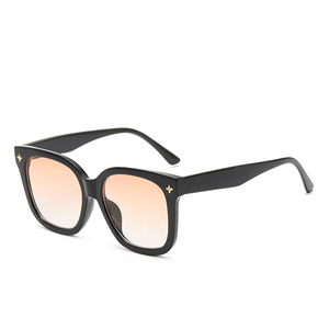 Lunettes de soleil carrées Qianai, monture noire, verres PC AC, UV400, unisexe, type 3, pour grands visages - Product Image 4