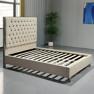 Pinzhi Home Cama de dormitorio tapizada tamaño king de lujo personalizada con almacenamiento para el mercado del Reino Unido e <span class=keywords><strong>Irlanda</strong></span> - Product Image 3