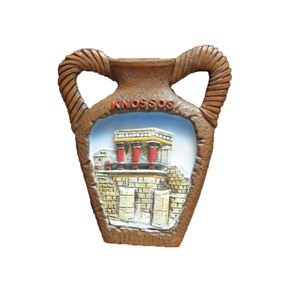 Nevera magnética 3D Knossos Creta <span class=keywords><strong>Grecia</strong></span> para recuerdo, decoración turística del hogar, artesanías de poliresina y regalos, paisaje vívido personalizado - Product Image 1