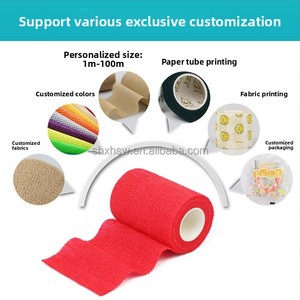 Copertura impugnatura avvolgente per sport 5cm larghezza aderente nastro per tatuaggio 5m lunghezza auto bendaggio per l'esercizio e la forma fisica - Product Image 4