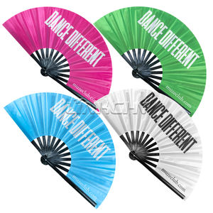 पुरुषों/महिलाओं के लिए कस्टम बड़े रेव क्लैक फोल्डिंग हैंड फैन-एडाम संगीत उत्सव के लिए - Product Image 6