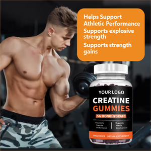 גומי קריאטין ללא סוכר ממותג פרטי 5000 מיליגרם, תומך באנרגיה, מפחית עייפות, גומי קריאטין ו-<span class=keywords><strong>BCAA</strong></span> למבוגרים - Product Image 4