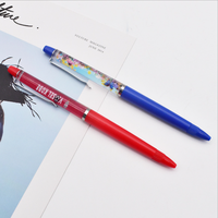 Stylo à bille liquide flottant Aqua de 1.0mm, personnalisable, logo de marque d'usine, cadeaux promotionnels, stylo à bille personnalisable