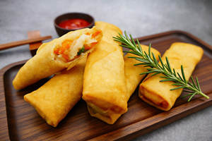 Involtini Primavera Vegetali 50G per il Mercato Statunitense, Vendita Calda |   Taglia Grande |   Produzione OEM all'Ingrosso Diretta dalla Fabbrica - Product Image 2