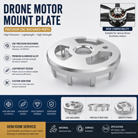 Composants de drones en aluminium léger 7075 de haute précision, tournés sur CNC suisse, pour arbre de rotor de rechange DJI FPV