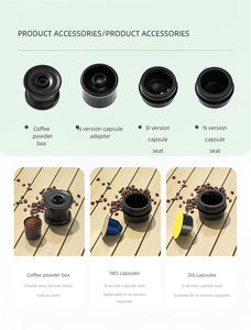 Machine à café expresso/cappuccino <span class=keywords><strong>italienne</strong></span> semi-automatique portable en acier inoxydable capacité multifonctionnelle de 5 tasses pour le ménage - Product Image 4