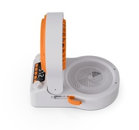 Mini ventilateur rechargeable carré, ventilateur de bureau à fort vent, réglable, portable, ventilateur de camping avec charge USB
