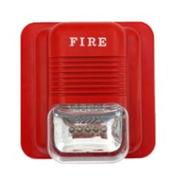 Sirène stroboscopique efficace 24V DC 105DB avec lumière LED et avertisseur sonore, accessoires de point d'appel manuel pour système d'alarme incendie