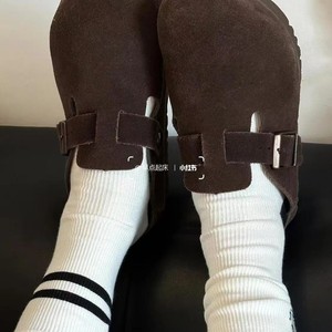 Mid Calf <b>Socks</b> Women Cotton Animal Pattern Breathable Sweat Absorbing Odor Resistant <b>Black</b> White Striped Sleepy Cat Design - Product Image 3