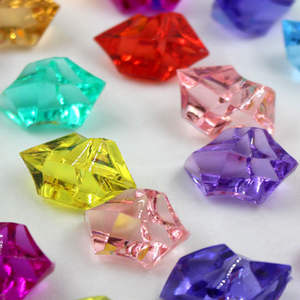 茶色のアクリルクリスタル宝石石アイスロックパーティー花瓶フィラー装飾用 - Product Image 6