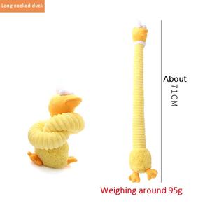 Groothandel Langehalsdieren Interactieve en Bijtbestendige Knuffelspeelgoed voor Huisdieren Gevulde Piepende Pluche Hondenspeelgoed - Product Image 6