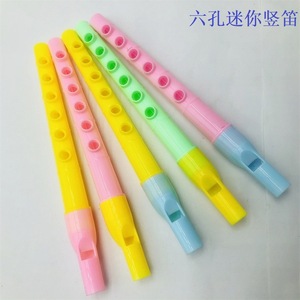 เครื่องบันทึกเสียงขนาดเล็ก 6 รู ขลุ่ยพลาสติก ของเล่นเพื่อการศึกษาสำหรับเด็กอายุ 4-6 ปี เครื่องดนตรีสำหรับเด็กทั้งชายและหญิง - Product Image 5