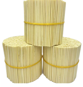 Palitos Redondos de Bambú Natural Mao con Extremos Planos para Palillos de Comida, Palitos para Algodón de Azúcar y Piruletas, Diámetro/Largo Personalizables, Mejor Calidad - Product Image 1