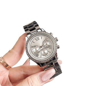 Phụ Nữ Mới Thạch Anh Xem Với Zircon Kim Cương Thời Trang Ba-Mắt Thiết Kế Ban Nhạc Da Cho Thương Mại Nước Ngoài Cross-Biên Giới - Product Image 5