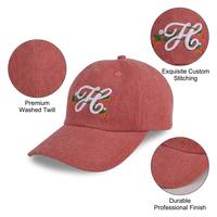 Casquette de baseball non structurée en coton lavé de qualité supérieure avec broderie personnalisée, 6 panneaux, style rétro, pour le streetwear