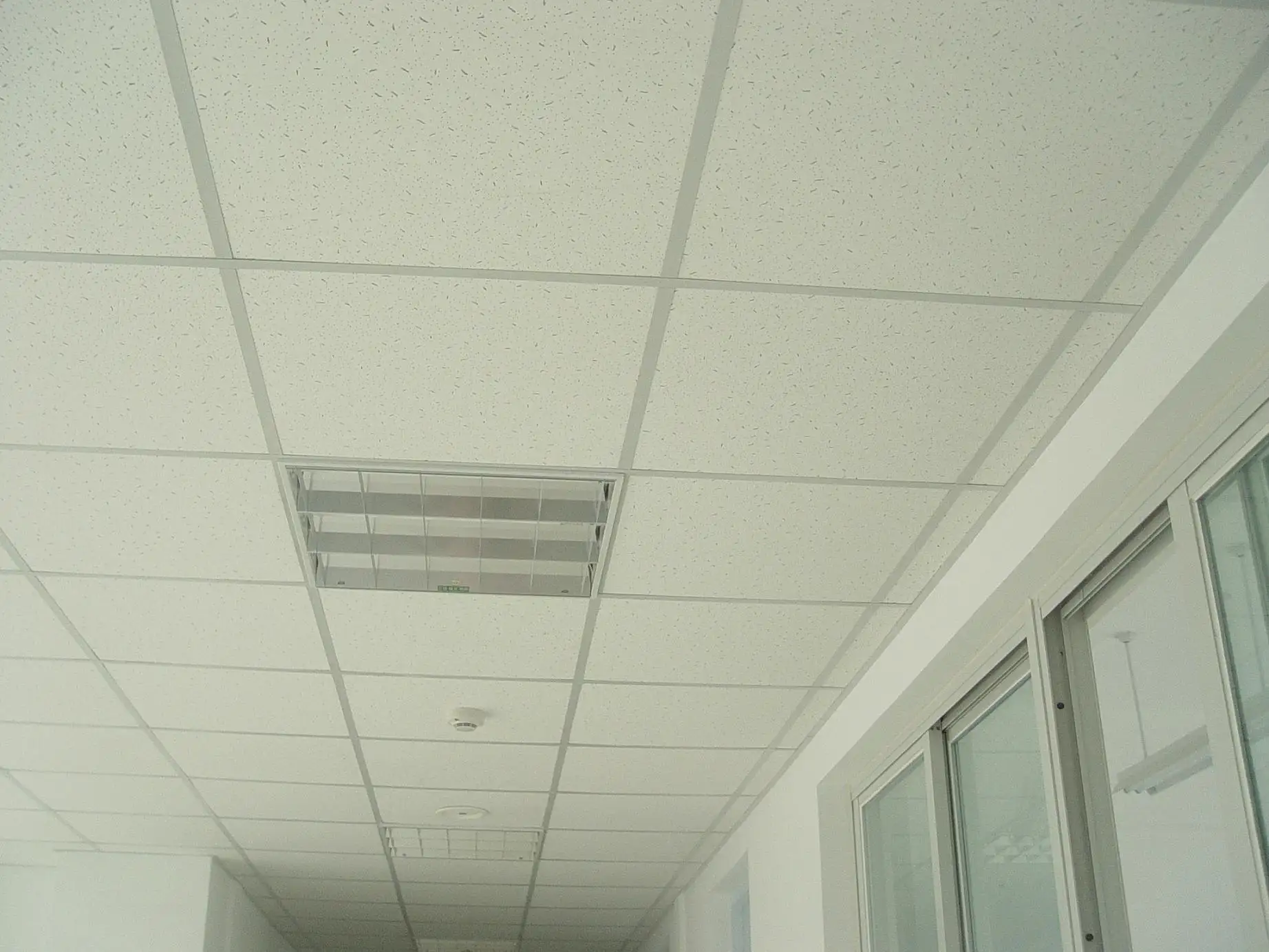 天井タイル高品質プロ装飾白と黒鉱物繊維