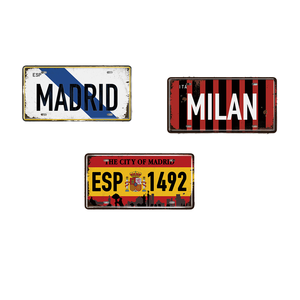 Leadcraft USA Vente en gros Décoration murale en métal personnalisée Souvenir Plaque d'immatriculation de <span class=keywords><strong>voiture</strong></span> Impression UV Taille personnalisée - Product Image 5