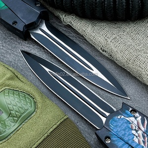 Cuchillo de Combate Personalizado para Camping y Caza, Acero D2, Mango de Plástico ABS, Herramienta EDC de Bolsillo, DIY Industrial, Compatible con OEM, Directo de Fábrica - Product Image 2