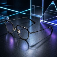 Montures de lunettes polygonales en acétate faites à la main en titane IP, montures optiques, montures de lunettes de vue, style moderne brillant, design Y2K