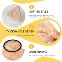 Ensemble de deux pièces de coloration de cheveux de salon avec brosse de teinture bol de teinture de grande capacité PP outils de teinture à poils doux antidérapants