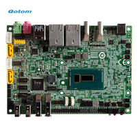 Carte mère Qotom Mini PC 3,5 pouces pour usage industriel, processeur Celeron intégré