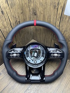 Volant sport en fibre de carbone, vente directe d'usine, pour Mercedes-Benz AMG W204 W205 CLA <span class=keywords><strong>GLA</strong></span> C217 W211 W212 W221 W222 Classe G - Product Image 2