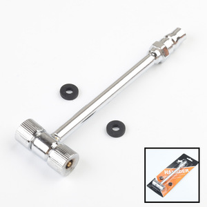 Pompe à air en forme de T en acier au carbone, gonfleur de pneus à double extrémité pour vélo, moto, voiture - Product Image 1