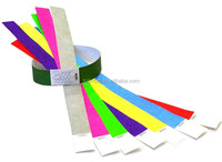 Bracelet en papier RFID d'impression haute définition Bracelet jetable 213 F08 NFC pour festival de musique électrique