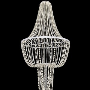 Pearl Patterned Acrylic <b>Ceiling</b> Pendant Multi Head Chandelier For <b>Wedding</b> <b>Decor</b> Living Room Home Use - Product Image 2