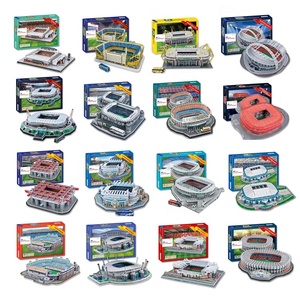 ตัวต่อสนามฟุตบอล 3 มิติ รุ่น CLEVER & HAPPY ขนาดใหญ่ คุณภาพสูง ดีไซน์ซับซ้อน คละแบบ สหราชอาณาจักร สเปน อิตาลี เยอรมนี - Product Image 1