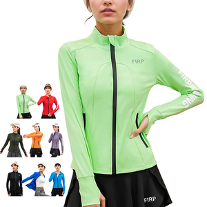Veste de sport extensible à fermeture éclair pour trous de pouce pour la randonnée et le port en toutes saisons par unisexe - Product Image 3