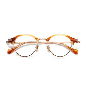 Benyi 도매 중국 제조 업체 광학 프레임 아세테이트 금속 안경 사용자 정의 로고 안경