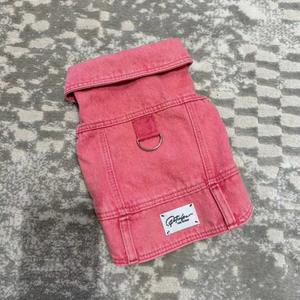 Toptan Jean Pet giyim orta büyük köpekler giysi yırtık delik köpek kot ceket serin mavi Denim köpek ceket yelek - Product Image 2