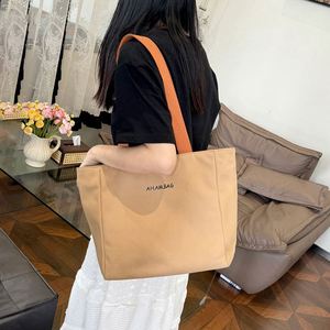 Bolsa de Lona Personalizada con Logotipo, Estilo Moderno para Estudiantes Universitarias, Bolsa de Hombro Simple de Gran Capacidad para Mujer, Bolsa Personalizada - Product Image 6