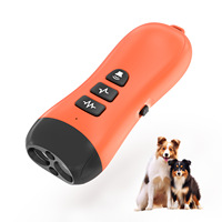Nouvel appareil portable transfrontalier d'entraînement pour chiens en plastique, à ultrasons, à fréquence variable, rechargeable par USB, pour le contrôle des aboiements