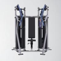 Machine de musculation professionnelle BM à double station avec poids, pour la musculation, l'entraînement de force et le fitness, presse à pectoraux et épaules assise