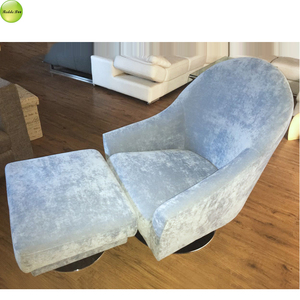 Sillón de salón con acento moderno grande para sala de estar con silla de acento cómoda otomana, sillón <span class=keywords><strong>ancho</strong></span> de terciopelo de lujo - Product Image 4