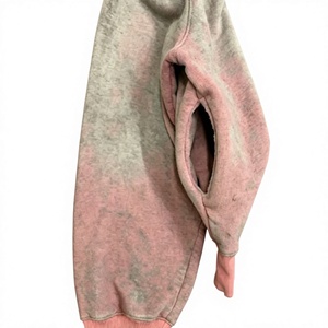 Oversized Hooded Crop <b>Sweatshirt</b> <b>Tie</b> <b>Dye</b> Fleece Unisex Regular Sleeve Autumn Knitted Polyester/Rayon Gradient Color 3D Pattern - Product Image 3