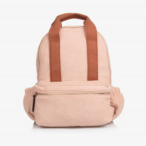 Simple solide velours côtelé sacs d'école nouveau créateur de mode velours côtelé sac à dos sac Portable fermeture éclair <span class=keywords><strong>cartable</strong></span> - Product Image 1