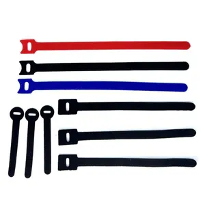 Double Side Fastening cable ties wires cords management wire organizer straps Adjustable reusable hook and Loop straps