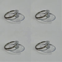 Umweltfreundlicher PVC-Spritzguss Vakuum-Starker Transparenter Saugnapf Kleiner Saugnapf mit Metallring OEM/ODM Anpassbar