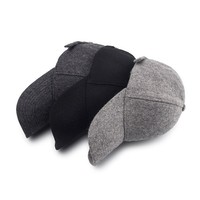 Vente en gros de chapeau en feutre personnalisé Gorras à la mode Casquette de baseball en laine 6 panneaux en feutre vierge de haute qualité