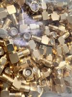 Conector Bent SMA macho a SMA hembra, conector adaptador de clase superior, Conector de 2, 2