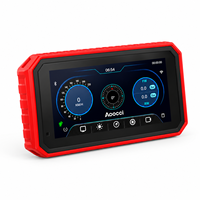 Aoocci BM6 6'' 800 Nits Navigateur GPS ultra-compact pour moto, CarPlay sans fil, étanche IP67, GPS intégré, double caméra 1080P
