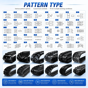 Piezas del tren de rodaje de excavadora, pista de goma, almohadilla de goma, zapatas de pista, almohadilla de pista para Komatsu Hyundai Kobelco <span class=keywords><strong>Carter</strong></span> Hitachi - Product Image 3