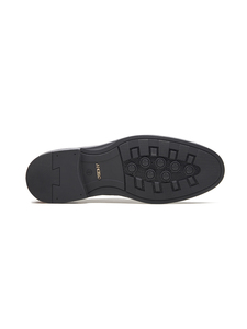 Chaussures Derby classiques à lacets pour hommes, avec empeigne en cuir crust importé, bout rond, doublure en cuir DD, Ortholite - Product Image 4